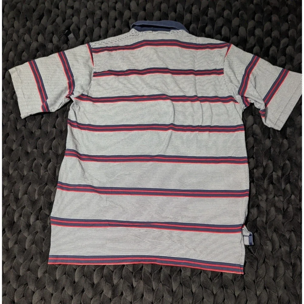 Vintage Polo Golf Ralph Lauren Striped Polo Shirt with‎ Crest Logo